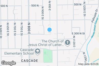 Map image of the property - 943 E 300 N