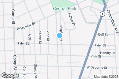 Map image of the property - 1216 Central Ave