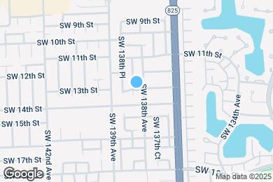 Map image of the property - 1301 SW 138th Ct