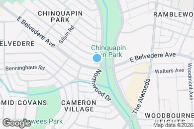 Map image of the property - 1020 E Belvedere Ave
