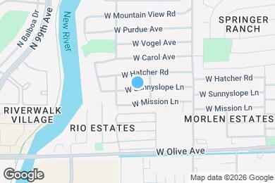 Map image of the property - 9625 W Sunnyslope Ln