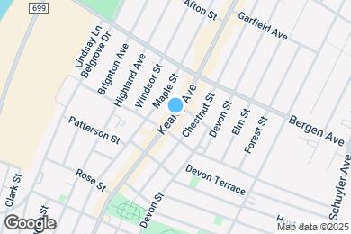 Map image of the property - 192 Kearny Ave