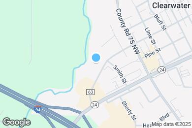 Map image of the property - Clearwater River Apartments