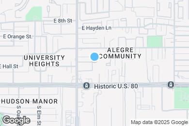 Map image of the property - 1827 E Lemon St