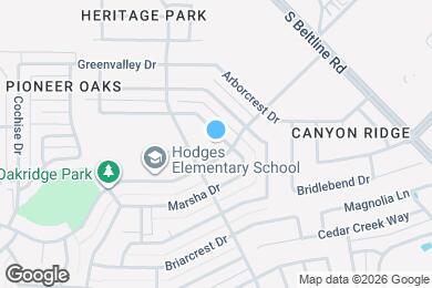 Map image of the property - 14807 Marsha Dr