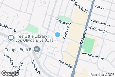 Map image of the property - 1058 Padre Dr