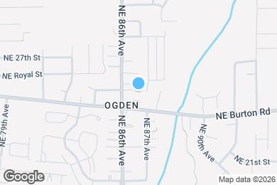 Map image of the property - 8617 NE 25th Cir