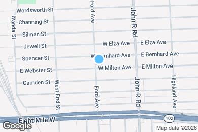Map image of the property - 160 W Milton Ave