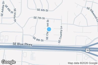 Map image of the property - 733 SE Claremont St