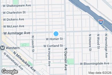 Map image of the property - 2034 W Homer St