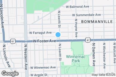 Map image of the property - 2200 W Foster Ave