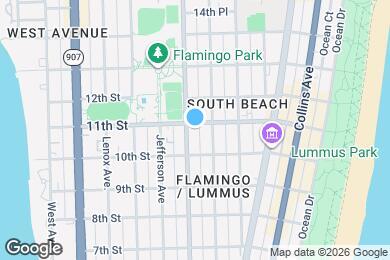Map image of the property - 1051 Meridian Ave