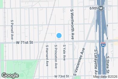 Map image of the property - 7047 S Princeton Ave