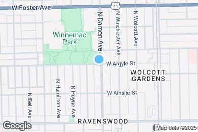 Map image of the property - 4958 N Damen Ave