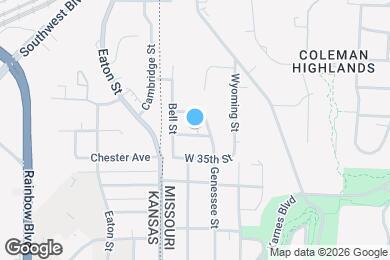 Map image of the property - 1712 W 34th Terrace