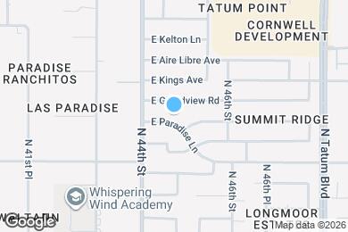 Map image of the property - 4432 E Paradise Ln