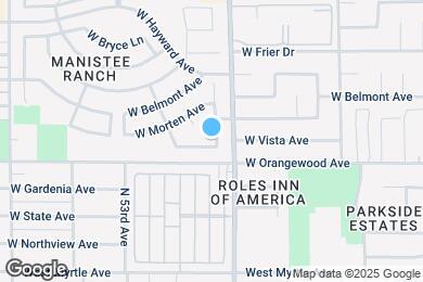 Map image of the property - 5158 W Vista Ave