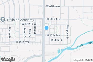 Map image of the property - 1566 W 67th Dr