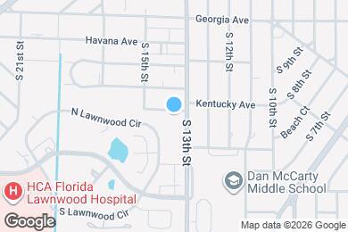 Map image of the property - 1458 N Lawnwood Cir