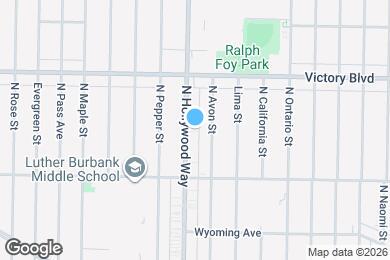 Map image of the property - 1850 N Hollywood Way