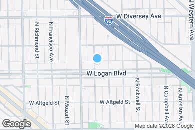 Map image of the property - 2722 W Logan Blvd