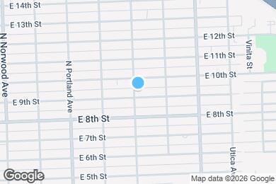 Map image of the property - 1901 E 9th St