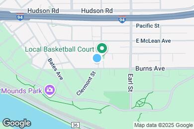 Map image of the property - 991 Burns Ave