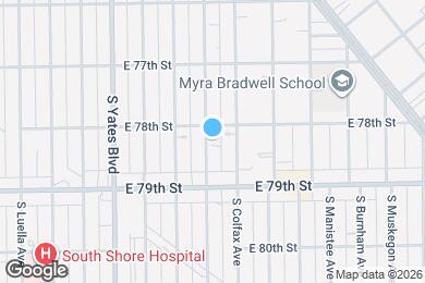 Map image of the property - 7815 S Kingston Ave