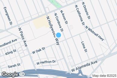Map image of the property - 400 N Hollywood Way