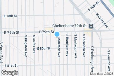 Map image of the property - 7920 S Manistee Ave
