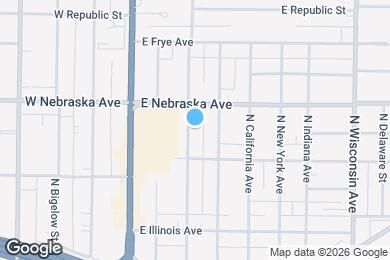 Map image of the property - 1820 N Peoria Ave