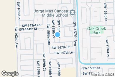 Map image of the property - 14552 SW 158th Ct