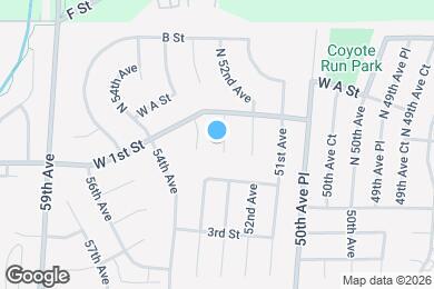 Map image of the property - 129 53rd Ave
