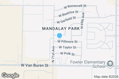 Map image of the property - 7038 W Fillmore St