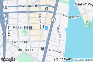 Map image of the property - 1050 Brickell Ave