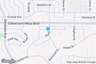 Map image of the property - 4848 Diane Ave