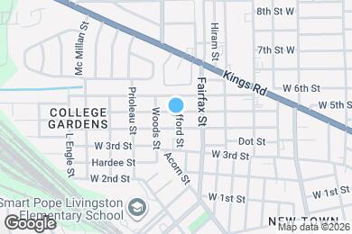 Map image of the property - 1422 Stafford St