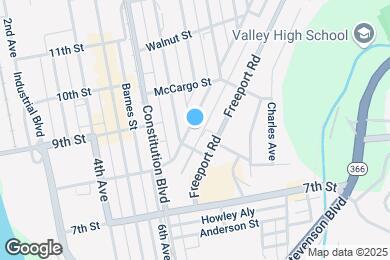 Map image of the property - 216 Ridge Ave