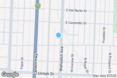 Map image of the property - 1420 N Wahsatch Ave