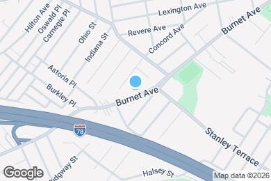 Map image of the property - 1734 Burnet Ave