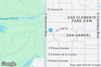 Map image of the property - 3927 E Montecito St