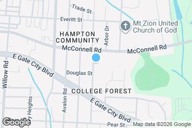 Map image of the property - 1107 Moody St