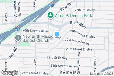 Map image of the property - 2621 20th Street Ensley