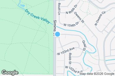 Map image of the property - 10341 Routt St