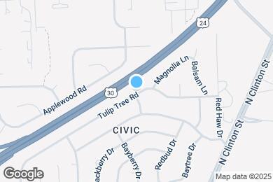 Map image of the property - 1405 Tulip Tree Rd