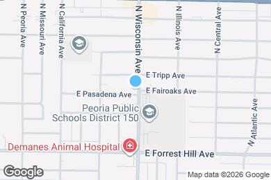 Map image of the property - 625 E Pasadena Ave