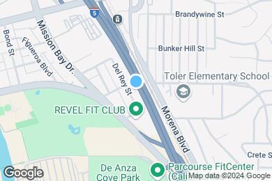 Map image of the property - Del Rey Apartments