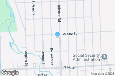 Map image of the property - 19383 Inkster Rd