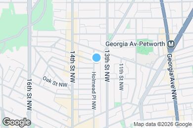 Map image of the property - 3539 Holmead Pl NW