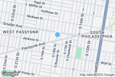 Map image of the property - 1747 W Passyunk Ave